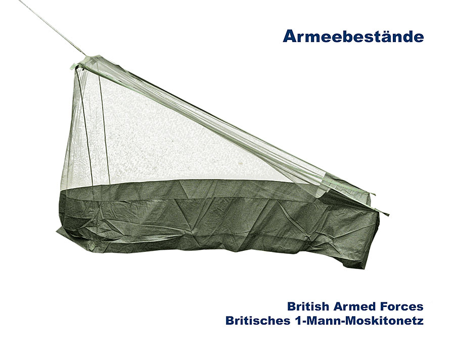 Britisches Moskitonetz 3-Punkt-Befestigung    A/B