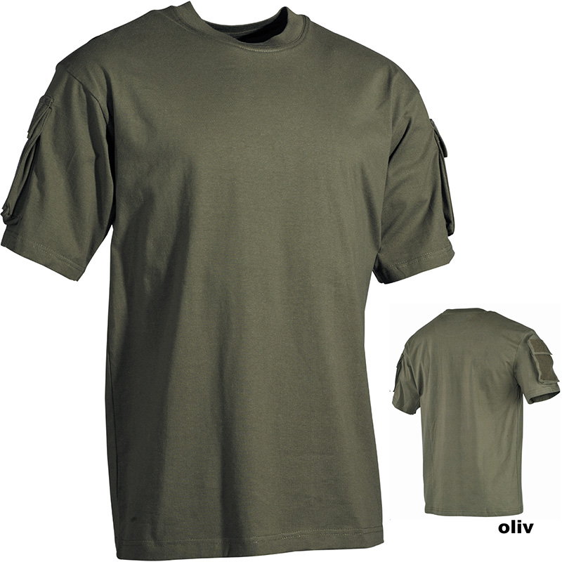 US T-Shirt mit Ärmeltaschen    A