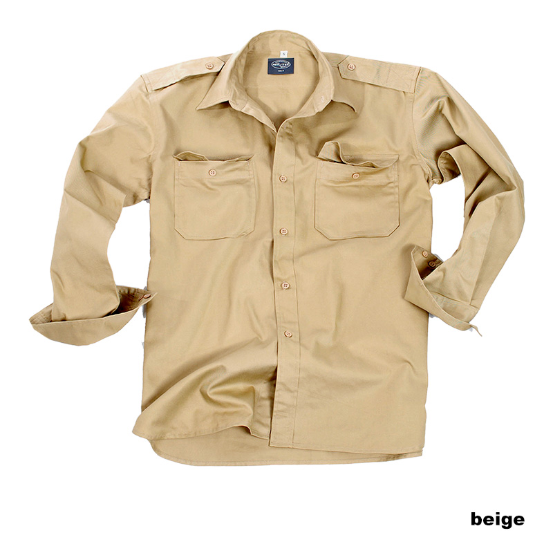 Pilotenhemd T/C, 1/1 Arm, Schulterkl. abnehmbar  A