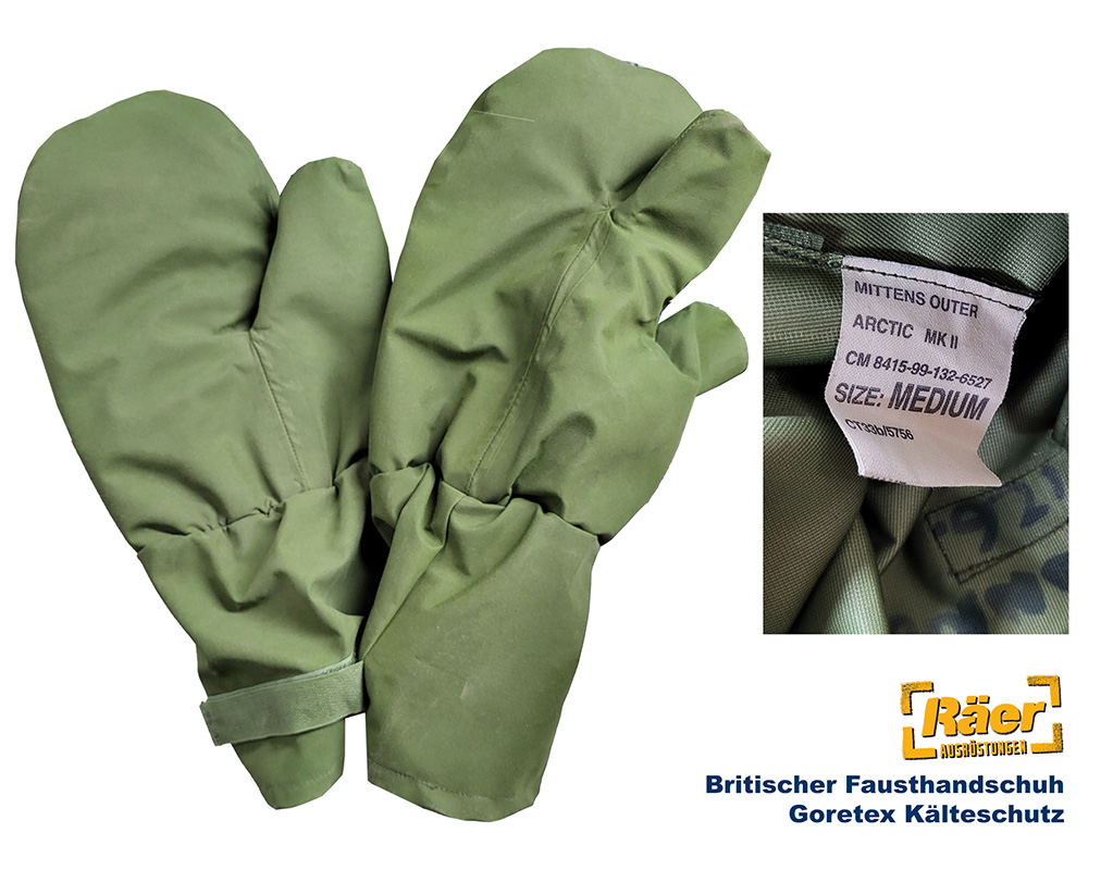 Britische Fausthandschuhe Gore m Abzugsfinger  A/B