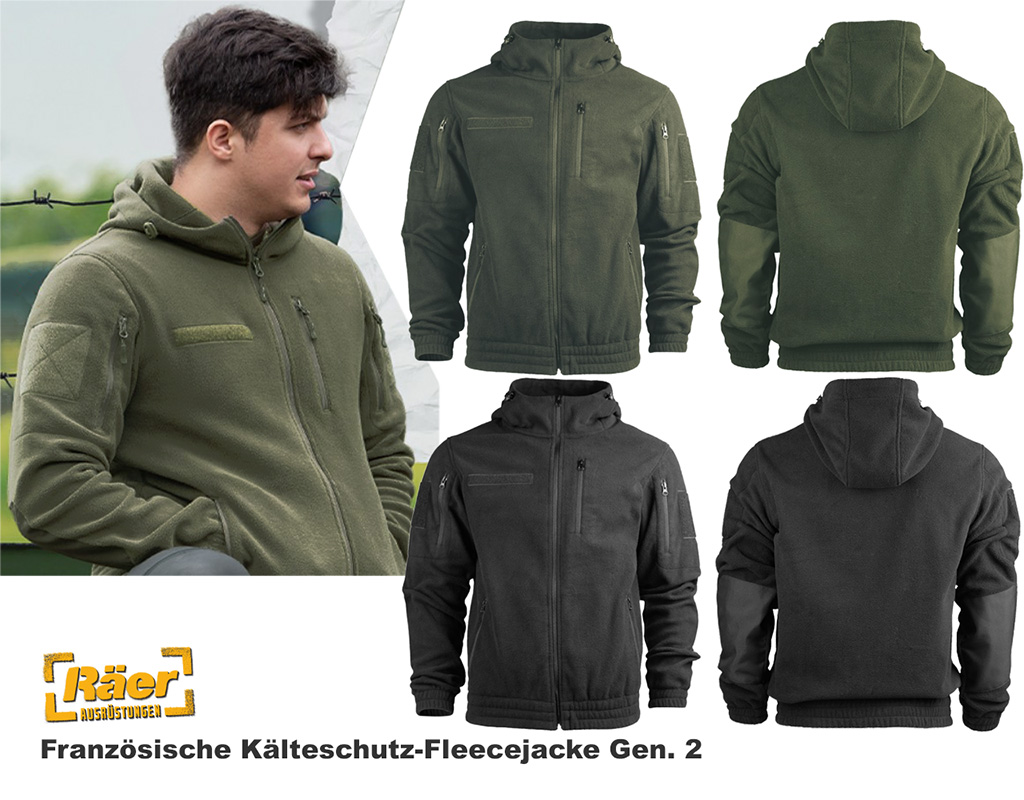 Französische Kälteschutzjacke, Fleecejacke Gen.2 A