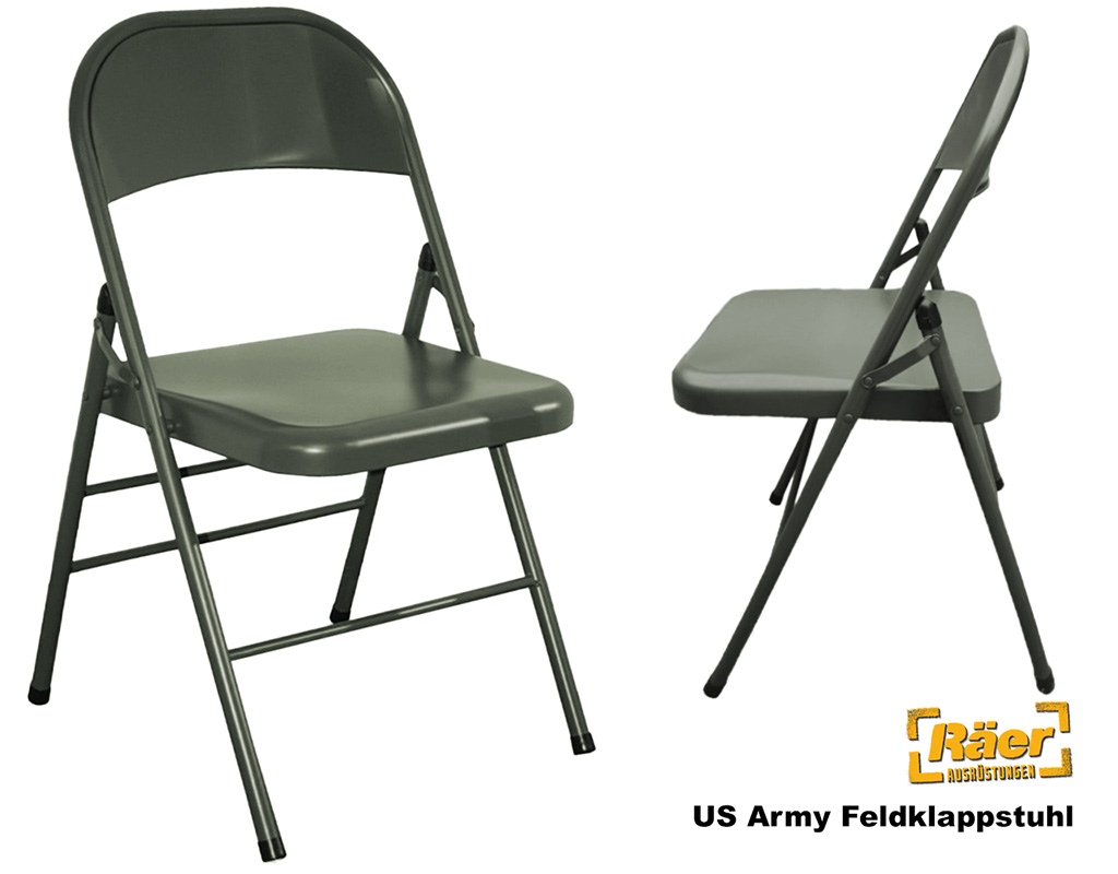 US Army Feldklappstuhl, Metall, oliv    A