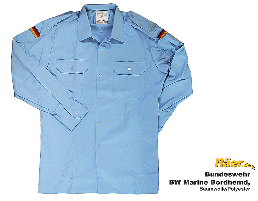 BW Marine Bordhemd, 50/50 Polyester/Cotton    B