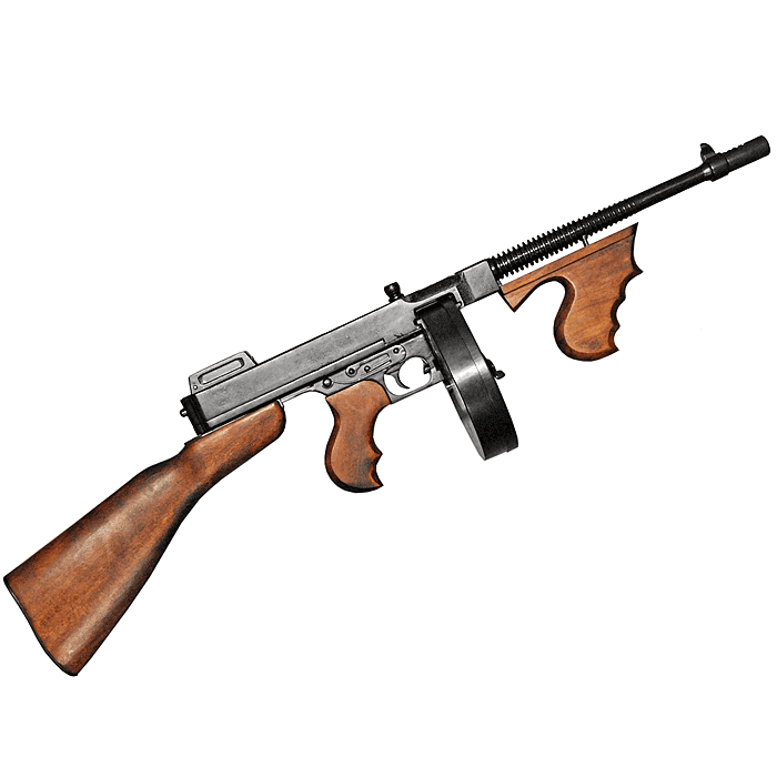 Modellwaffe US Thompson  M1A1, Trommelmagazin    A