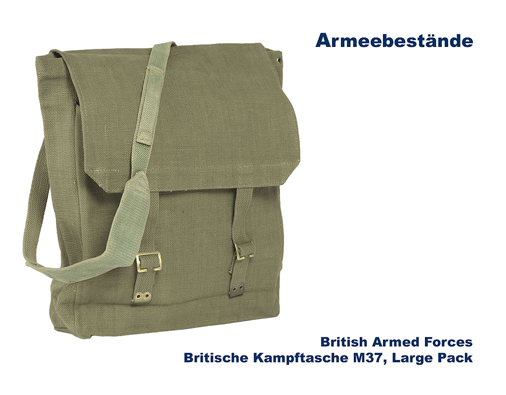 Britische Kampftasche M37, Large Pack, oliv    B