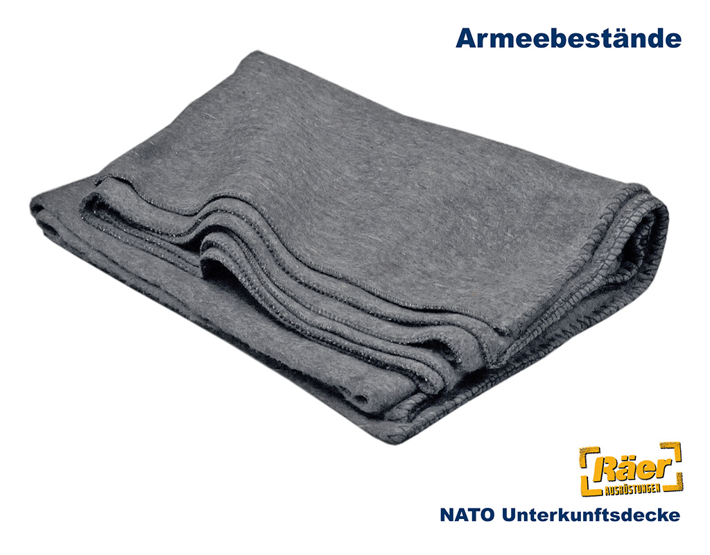 NATO Unterkunftsdecke 200 x150 cm, grau A/B