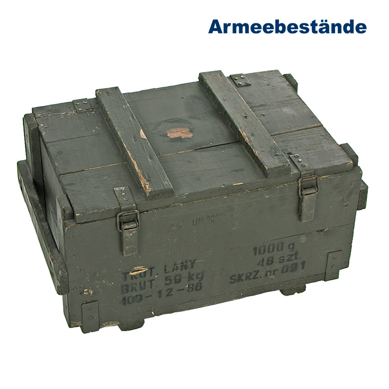 Artikelbild 1 des Artikel: Polnische Materialkiste, Holz    B Polnische Materialkiste, Holz    B