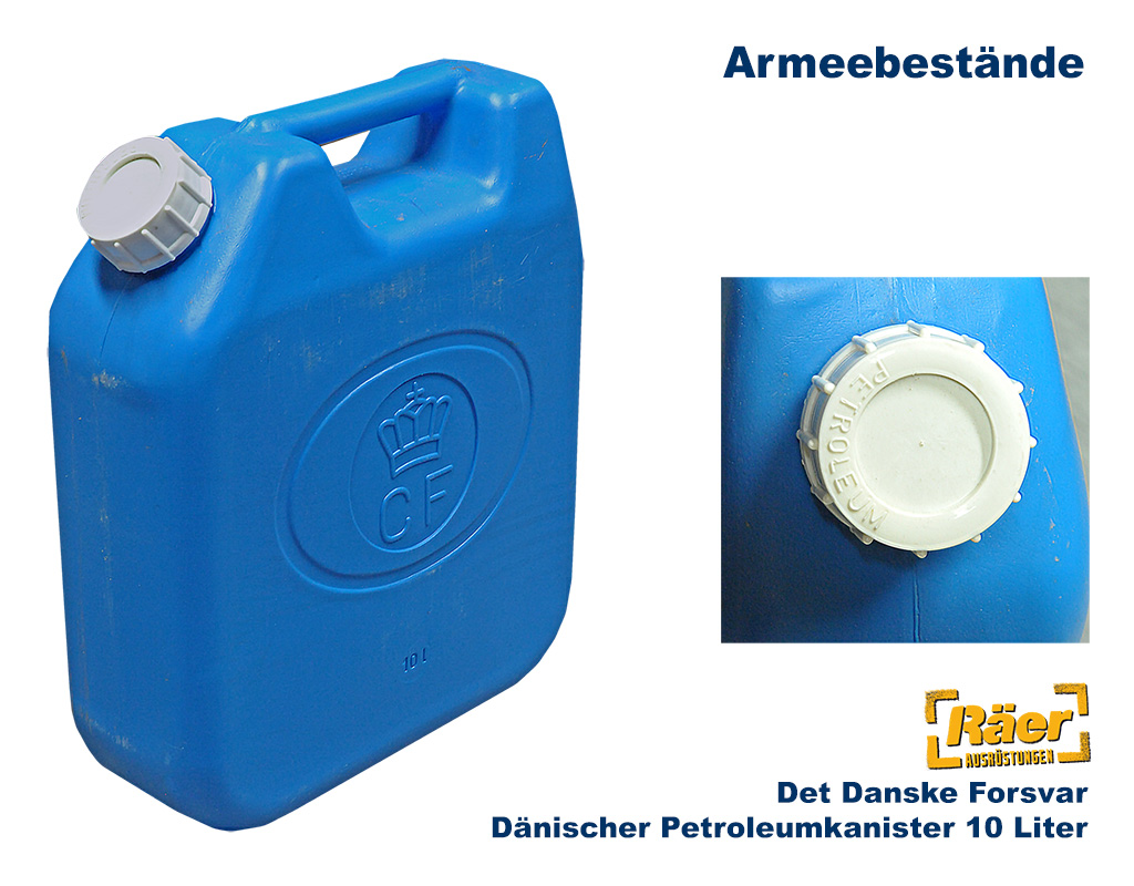 Dänischer Petroleumkanister CF, 10 Liter    A/B