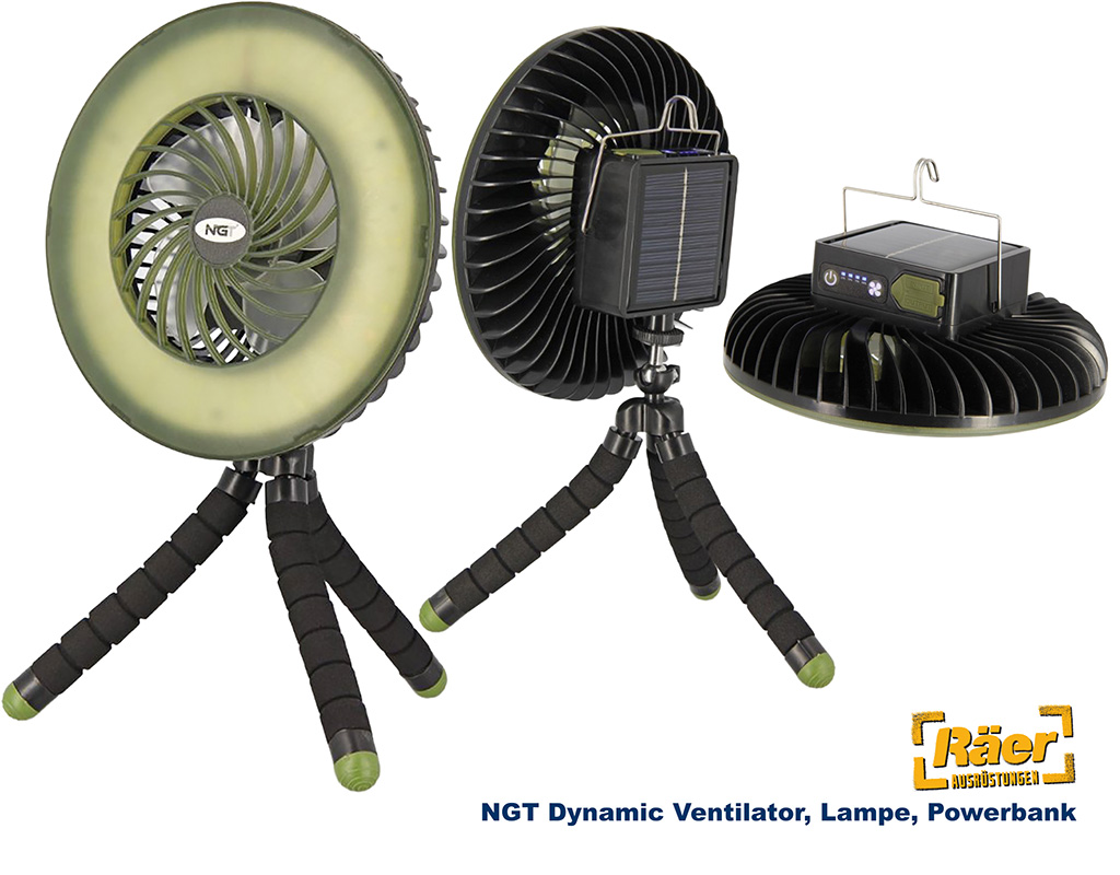 NGT Dynamic Ventilator - Lampe - Powerbank A/B