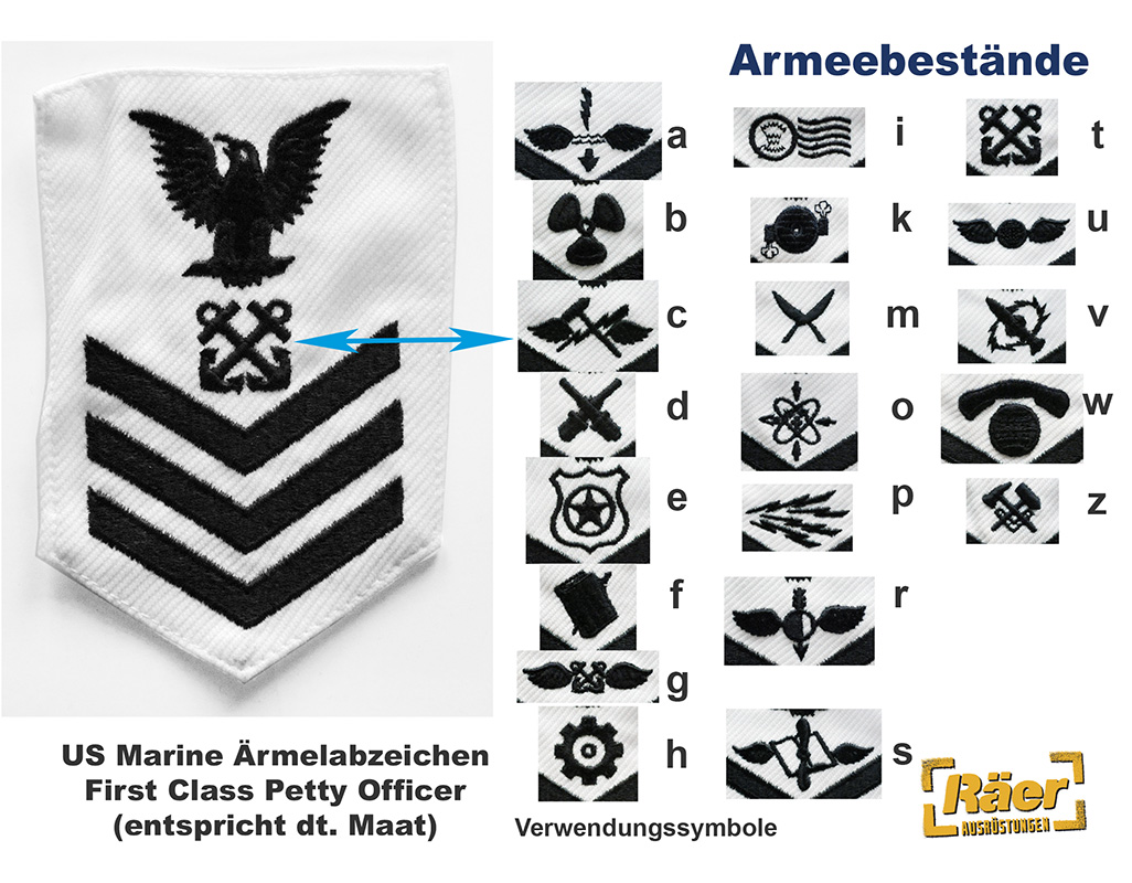 US Abzeichen First Class Petty Officer    A