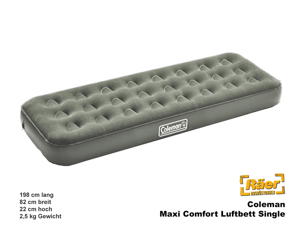 Coleman Luftbett Maxi Comfort, Single    A