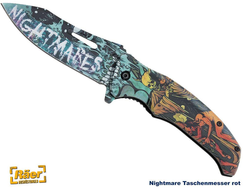 Nightmare Taschenmesser 84015, rot    A