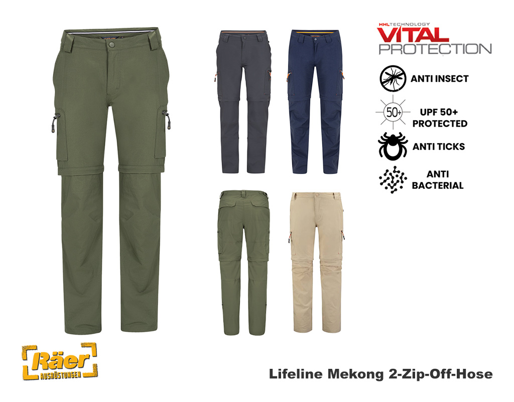 Lifeline Mekong 2-Zip-Off-Hose, Anti-Insekt... A