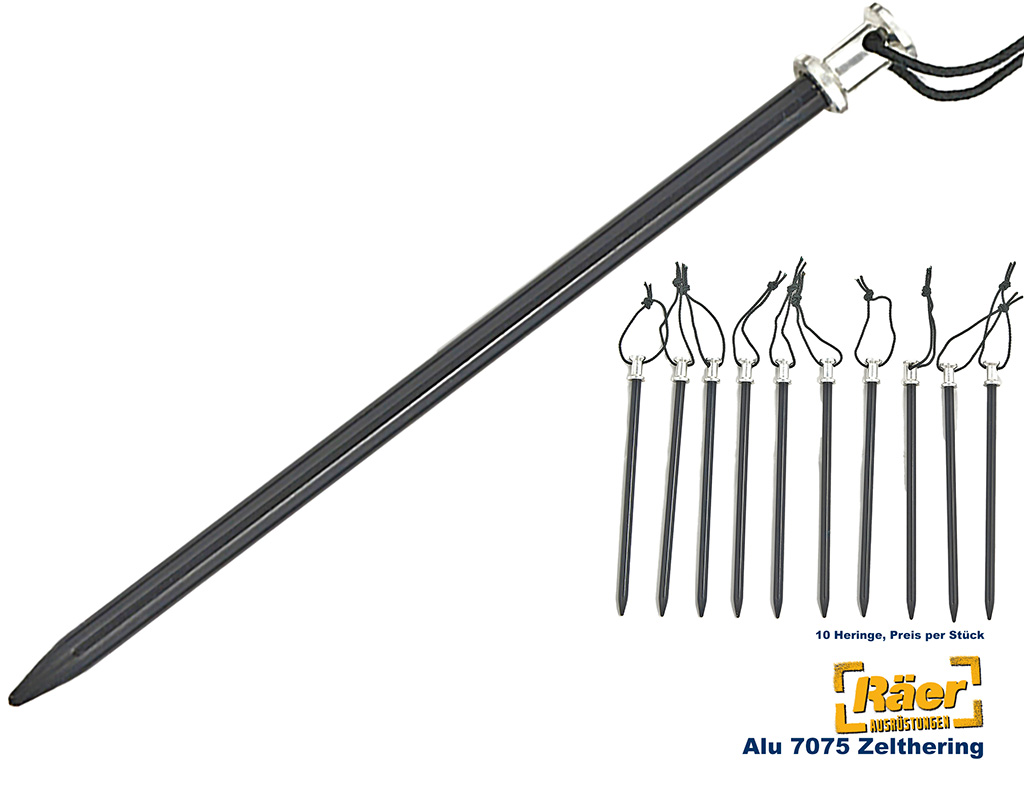 Aluminium 7075 Hartboden-Zelthering    A