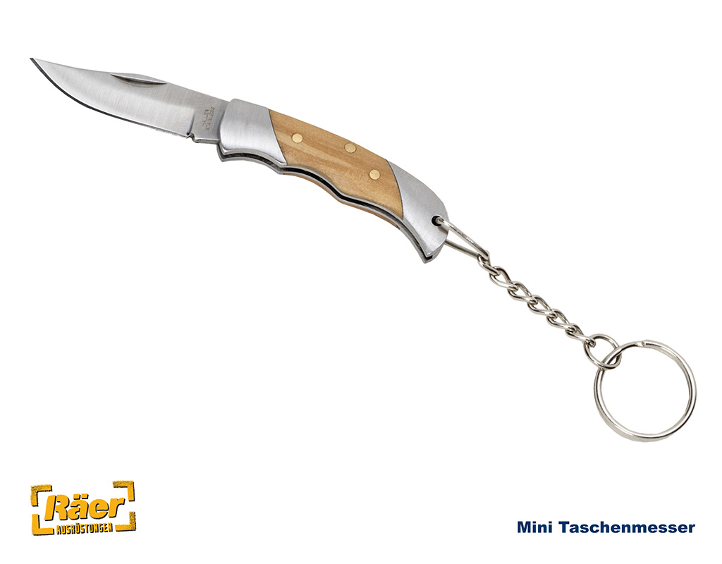 Mini-Taschenmesser, Olivernholz    A