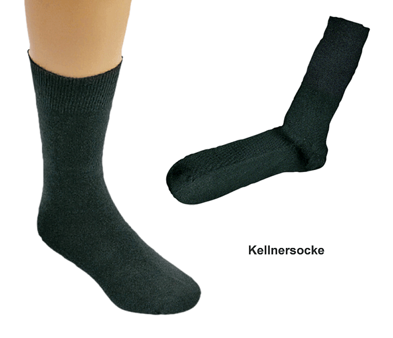 Kellnersocken 76/24% Bw/Synt    A