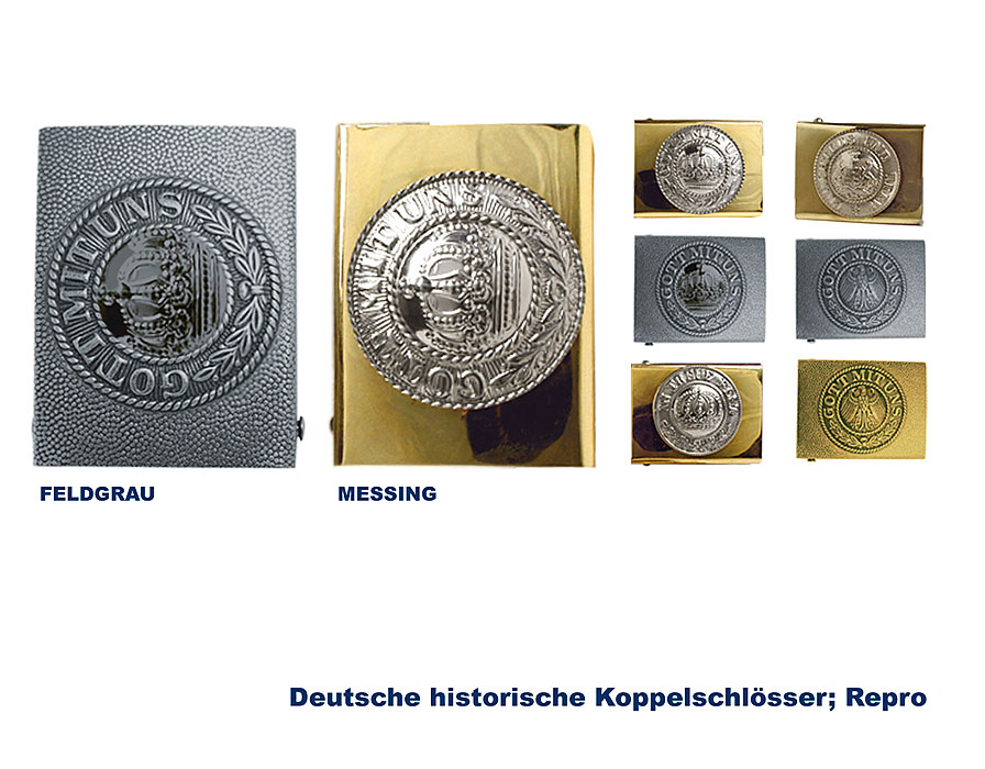 Deutsches Feldkoppelschloss, historisch, Repro A