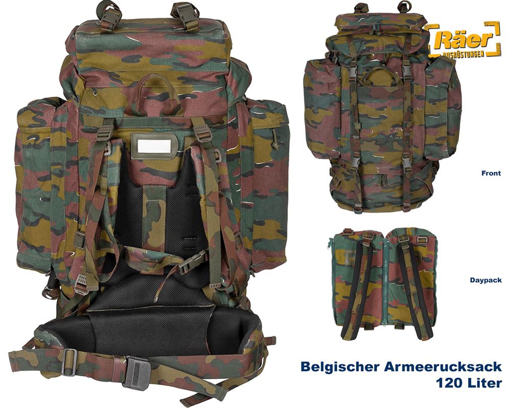 Bundeswehr Rucksäcke original Armee kaufen | Räer BW & Outdoor