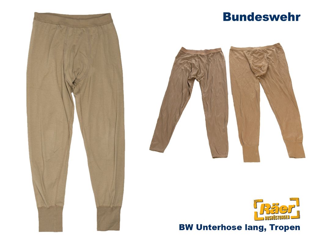 A. Blöchl BW Unterhose Lang - 100% Baumwolle Bundeswehr Style