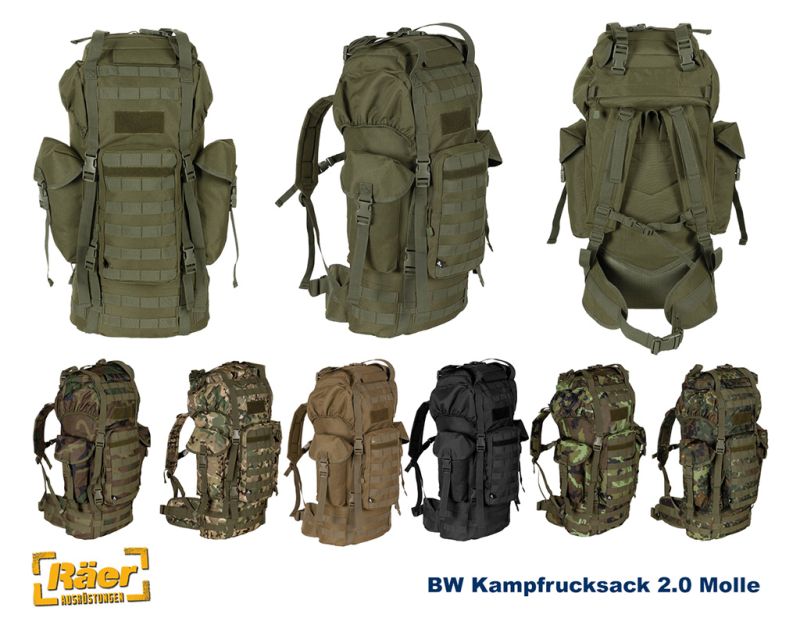 Bundeswehr Militärische Rucksäcke kaufen | Räer BW & Outdoor