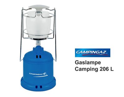 Campingaz Camping 206 S Réchaud à gaz 1,2 kW Réchaud de camping avec 2 cartouches de gaz perçables de 190 g