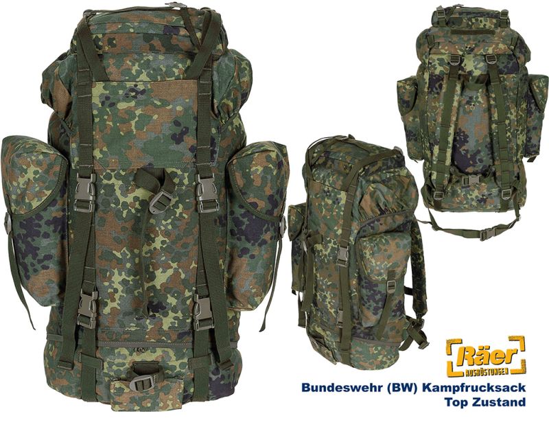 Bundeswehr Rucksäcke original Armee kaufen | Räer BW & Outdoor